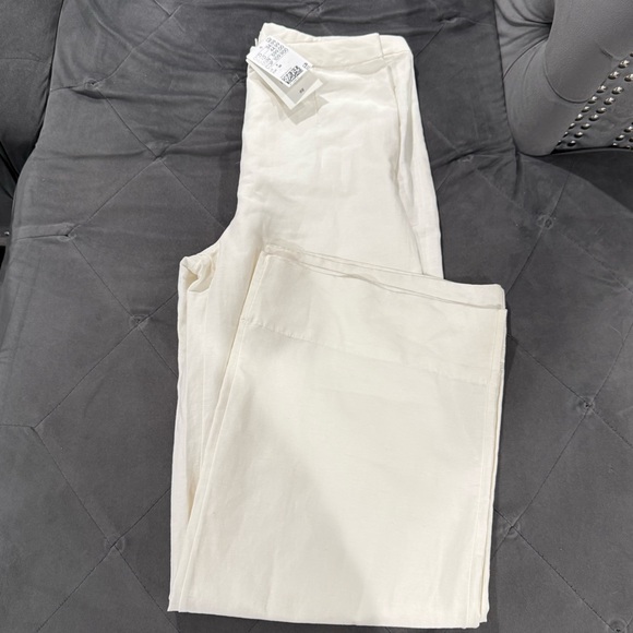 H&M Cream Wide Leg Pants - Picture 4 of 7